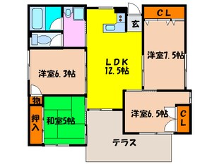 ドムス桜ヶ丘の物件間取画像